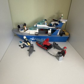 LEGO City Police Patrol Boat 60129. Built. No box and no instructions.