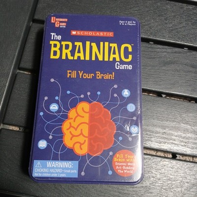 Scholastic The Brainiac Game Fill Brain With Science Math Art Reading World RB