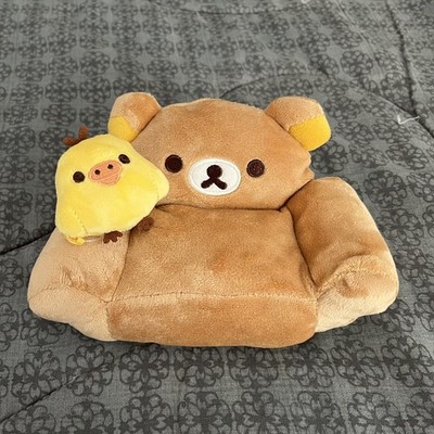 Together Rilakkuma & Kiiroitori Sofa San-X Plush 6'' Stuffed Toy Doll Japan NEW