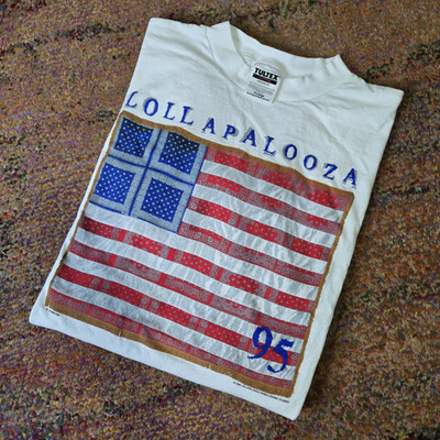 Vtg 1995 Lollapalooza Music Festival T-Shirt XL Sonic Youth Hole