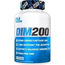 EVL Diindolylmethane Supplement for Men - Advanced DIM 200mg with Dim Plus for -