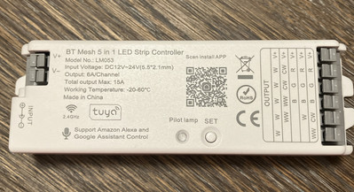 TUYA WiFi & BT 5 In 1 LED Strip Controller Model WB5Support Alexa & Google New