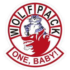 VF-1 Wolfpack F-14 Tomcat Logo Die Cut Laminated Vinyl Decal Sticker