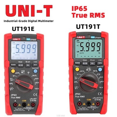 UNI-T UT191E/UT191T Industrial-grade digital multimeter AC/DC voltage IP56 LOZ 