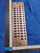 Copper Ground Bar 4x14 Busbar 28 Term 3/8 Stu...