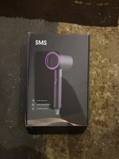 SMS Hair Dryer Blow Dryer High Hair Volume Ion Quiet Modes Black Pink in Box