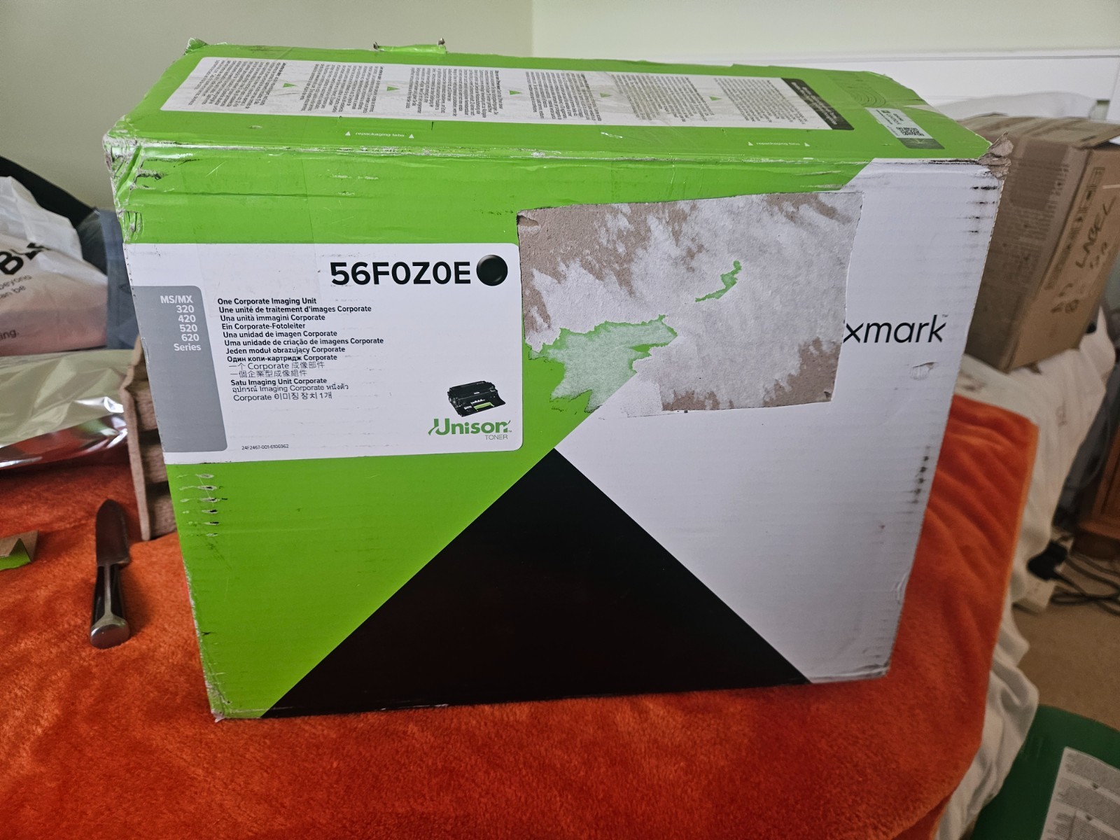 Genuine Lexmark 56F0Z0E Black Imaging Drum Unit MS/MX 320 420 520 620 Series Vat