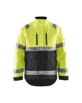 BLAKLÄDER  HighVis Winter Arbeitsjacke HighVis gelb/schwarz