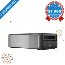 EcoFlow DELTA Pro Ultra Power Station Smart Extra Battery, Certified Refurbished