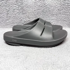 Oofos OOahh Womens Size 9 Slide Sandals Shoes Slate Gray Green Recovery Comfort