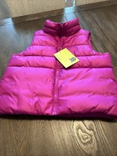 Women's All In Motion -Short Puffer Vest- FUSCIA Size L