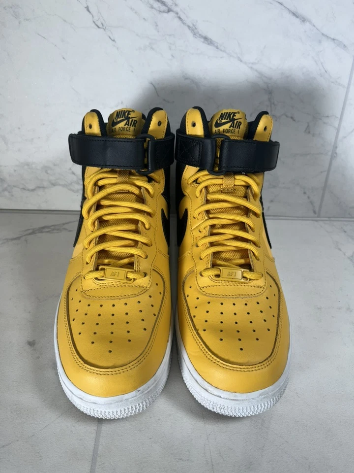 Rare Nike Air Force 1 High 07’ Yellow Ochre Black AV8364-700 (A1G010194) - Image 4 of 4