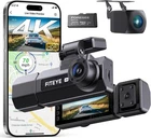 3 Channel 4K Dash Cam Front Rear Cabin GPS WiFi App Night Vision 64GB 160° Wide