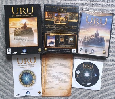URU Complete Chronicles PC Big Box Game NEW Sealed Discs CIB Myst Cyan Worlds UK