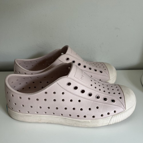 Native Shoes Girls Jefferson Kids Size J2 2 Light Pink Girls Dusty Water Shoes - Picture 3 of 5