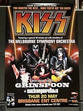 KISS 2004 Tour Poster Brisbane Australia With Melbourne Symphony Orchestra RARE
