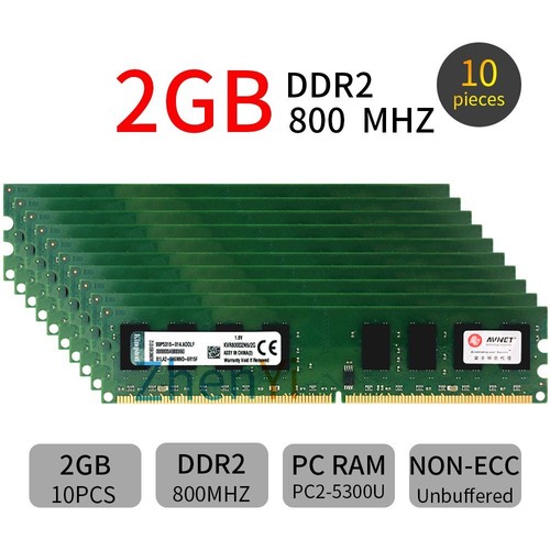 20GB 16GB 8GB 4G 2G KVR800D2N6/2G PC2-6400 DDR2 800 Desktop RAM For Kingston CA - Picture 2 of 18