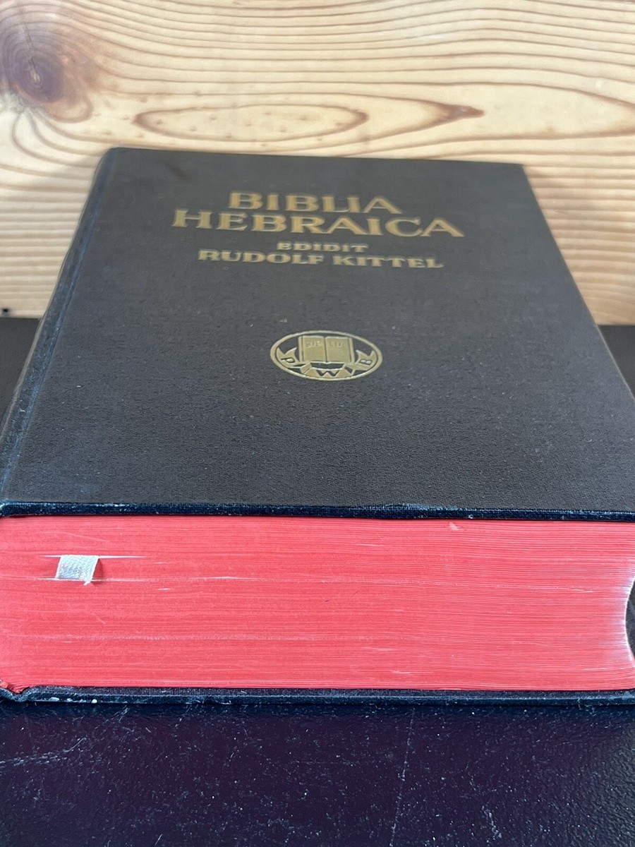 Biblia Hebraica Kittel BHK by Rudolf Kittel (1937 Hardcover