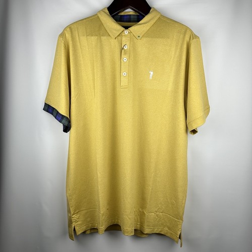 Camisa polo William Murray para hombre - Golf - Manga corta - Amarillo - XL - Imagen 6 de 24