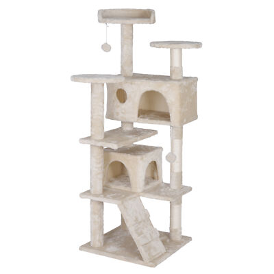 54.7'' Cat Tree Tower Cat Play House Condo Furniture Scratching Kitty Play House