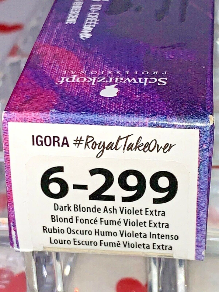 Schwarzkopf Igora Royal TakeOver Lucid Nocturnes 6-299 Permanent Color Creme NEW - Image 2 of 4