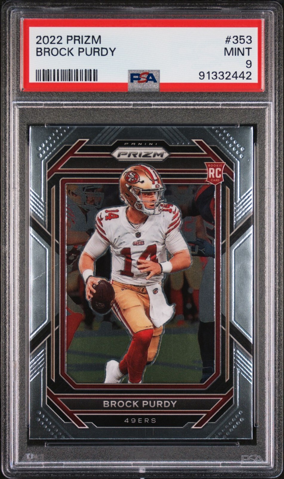 2022 Panini Prizm Brock Purdy #353 PSA 9 Rookie Card RC 49ers San Francisco