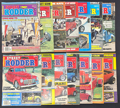 Vintage 1976-79 Street Rodder Magazine Lot of 14! Datsun Roadsters & More!