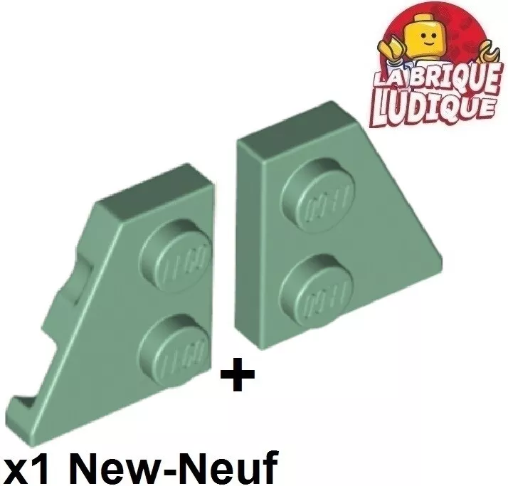 LEGO 1x Wing Wedge Flat 2x2 Right Right Left Left Sand Green 24299 24307 NW