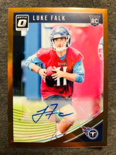 2018 Panini Donruss Optic #132 Luke Falk Rookie RC Auto Autograph Bronze Prizm