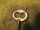 Antique vintage  L.M.Allen steel solid barrell skelton key — photo 3