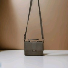  Crossbody Tote Women's Handbag Soft Leather  Satchel Purse Grey Top-Handle