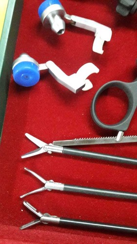 21 Pcs Laparoscopic Automatic Handle Grasper Trocar Reducer Forceps Instruments - Bild 4 von 8