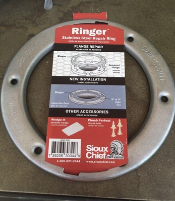 Toilet Flange Repair Ring Corrosion Proof Stainless Steel Sioux Chief 886 Mr 739236303448 Ebay