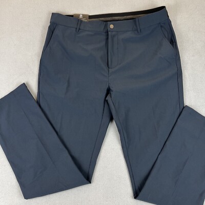 Abacus Count On It Mellion Stretch Trousers Navy Blue Men's 36x32