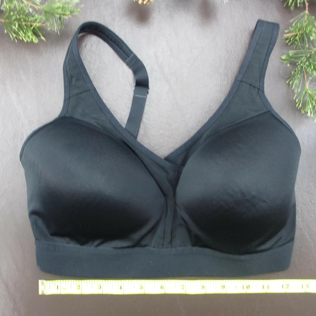 Target Sports Bra Size S Black Wireless Padded Adjustable Clasp