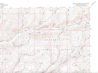 Copper Mountain Quadrangle Montana 1963 USGS Topo Map 7.5 Minute Topographic