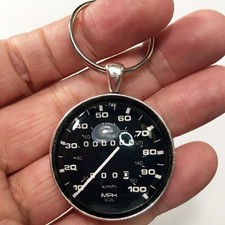 Vintage 80's VW Volkswagen 100 MPH Speedometer Keychain