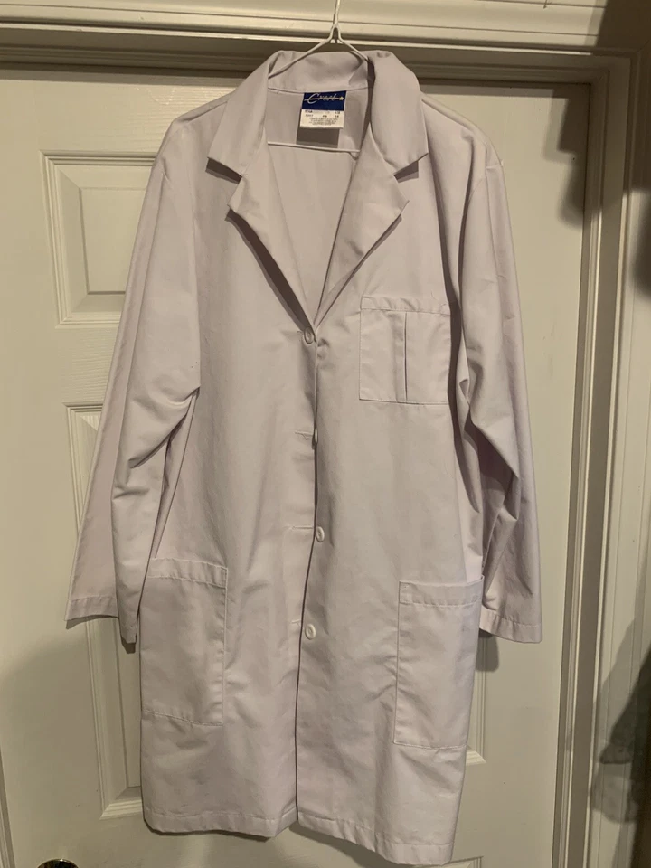 Crest White Professional Lab Coat Laboratory Medical Jacket Women's Size 18 - Image 4 of 4