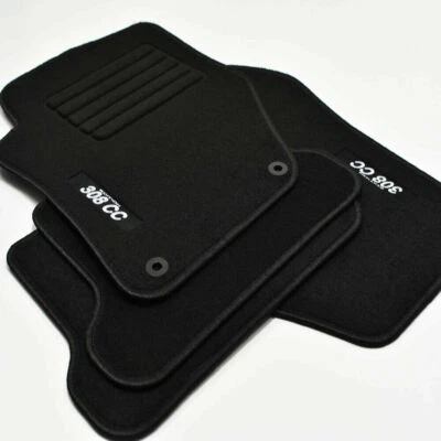 Tapis Peugeot 308cc 308 CC Cabriolet Depuis 2009 Edition Logo Velours Brodé