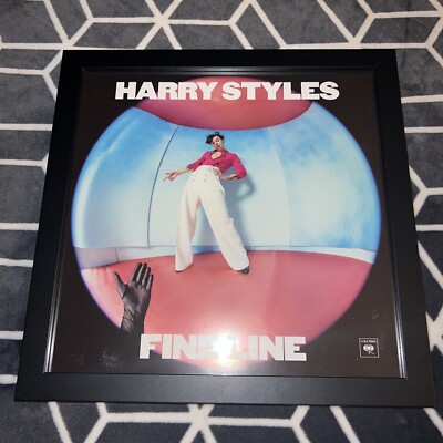 HARRY STYLES Fine Line 2019 METAL PLEXI FRAMED 12  Album Flat POSTER *No LP*