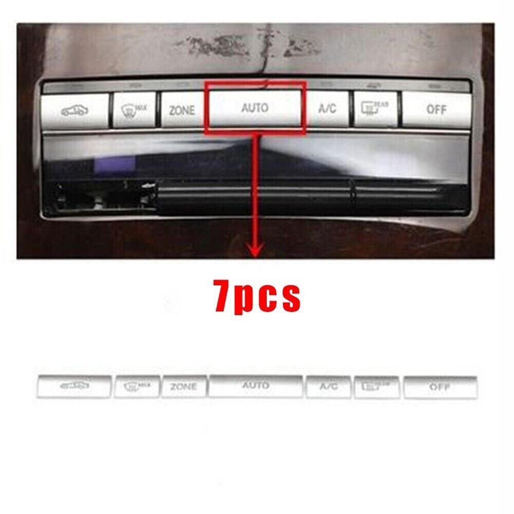 Buttons Cover Trim Button Decor Sticker Replacement Silver Accessories