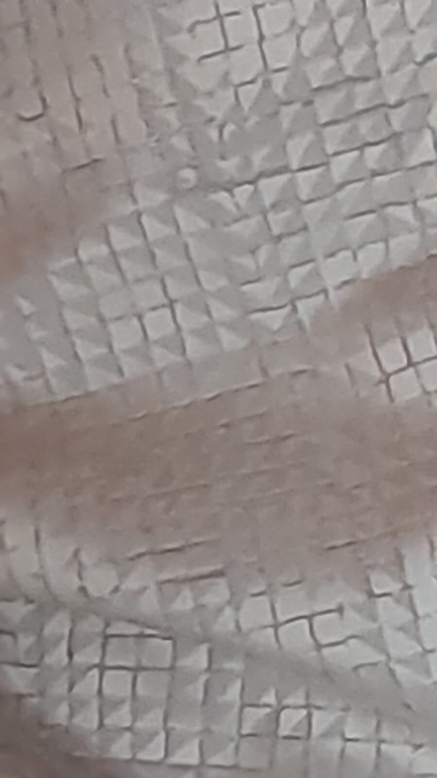 John LEWIS Fabric Remnant Rolled End LOKI Squares RRP £35pm Champagne