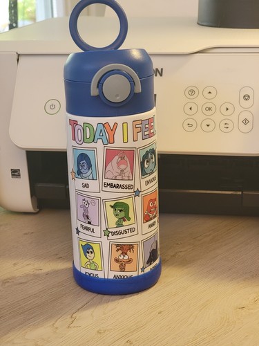 12oz Flip Top Kid Stainless Steel Insulated Tumbler (Inside Out-Today I Free) - Picture 6 of 6
