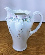RS PRUSSIA ANTIQUE Chocolate Tea Set - Pitcher Only Needs Paint Repaired