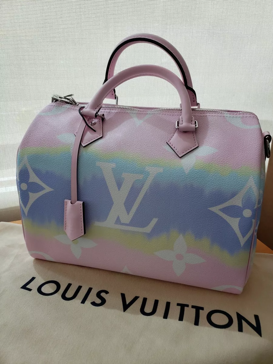 Louis Vuitton Speedy 30 Bandouliere Giant Monogram Pink pastel