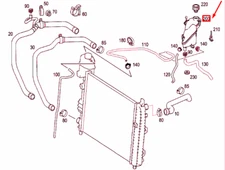 NEW MERCEDES-BENZ A W168 EXPANSION TANK A1685000249 GENUINE