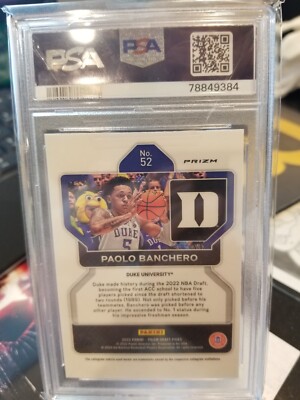 2022 Prizm Draft Picks Hyper Prizm Paolo Banchero PSA 10 RC | eBay