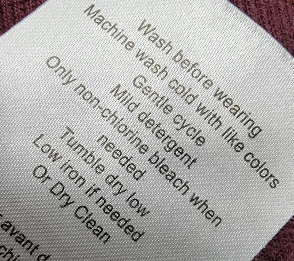 Jessica Simpson Womens Jogger Pants Size M Medium Burgundy Velor FEEL - Image 4 of 4