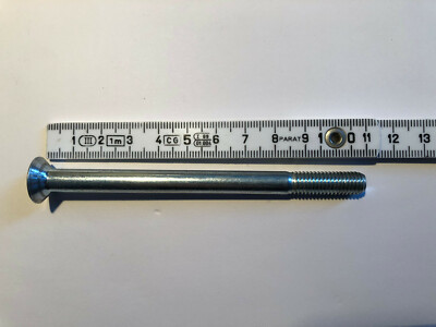 Inbusschrauben 2 Stück M8 Senkkopf 110 mm, 25 mm Gewinde verzinkt, FKE 06.8