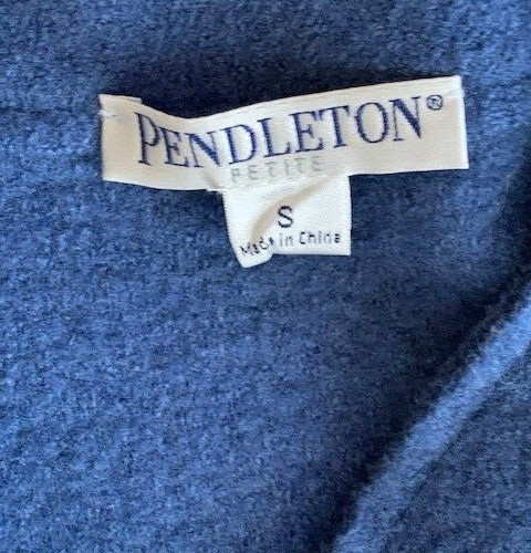 PENDLETON LADIES BLUE JACKET SMALL BUTTON CLOSURE… - image 4
